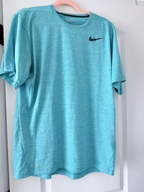 Nike Men’s Short Sleeve Dri-FIT Tee — Aqua Blue